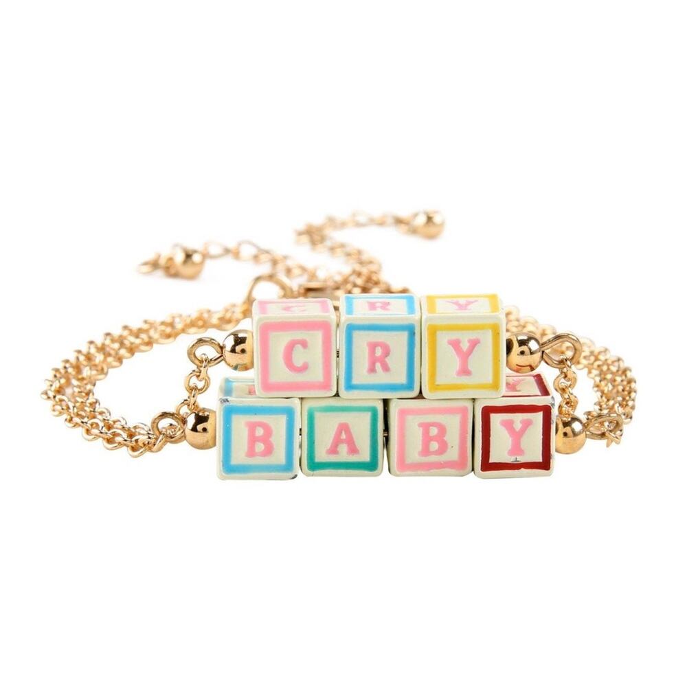 NWT Melanie Martinez Cry Baby Blocks Bracelet Set